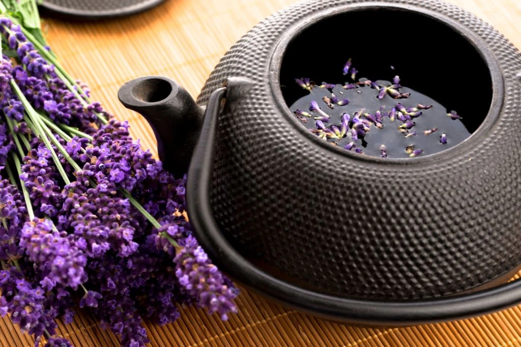 lavender preparing to be boiled