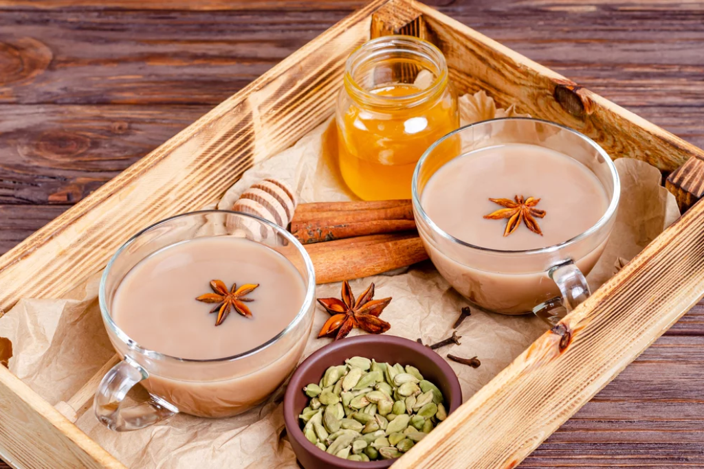 A Cardamom Tea in a cup
