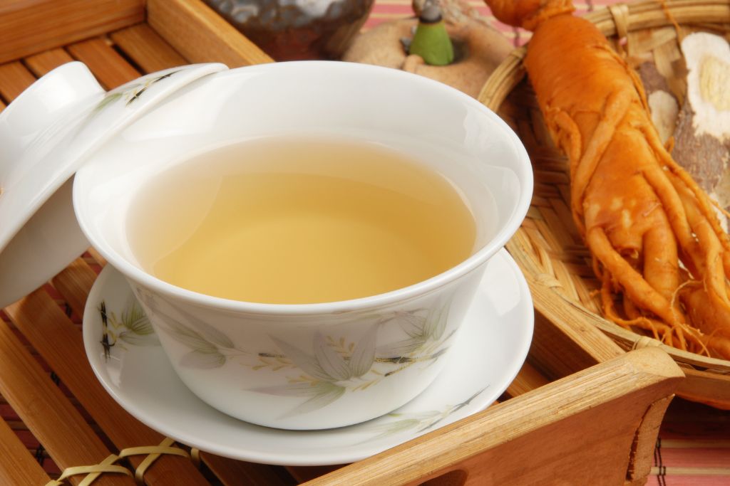 a ginseng tea with herbs