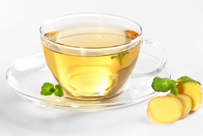Ginger Mint Tea in a cup