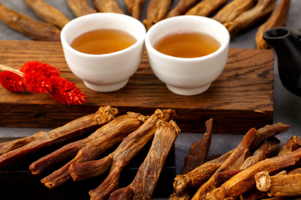 two cups of Ginseng Tea