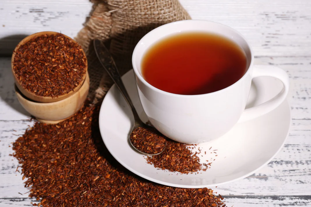 freshly made hot Rooibos Tea